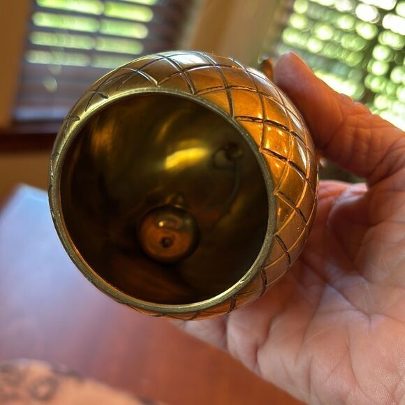 Vintage Solid Brass Pineapple Bell - Picture 4 of 6